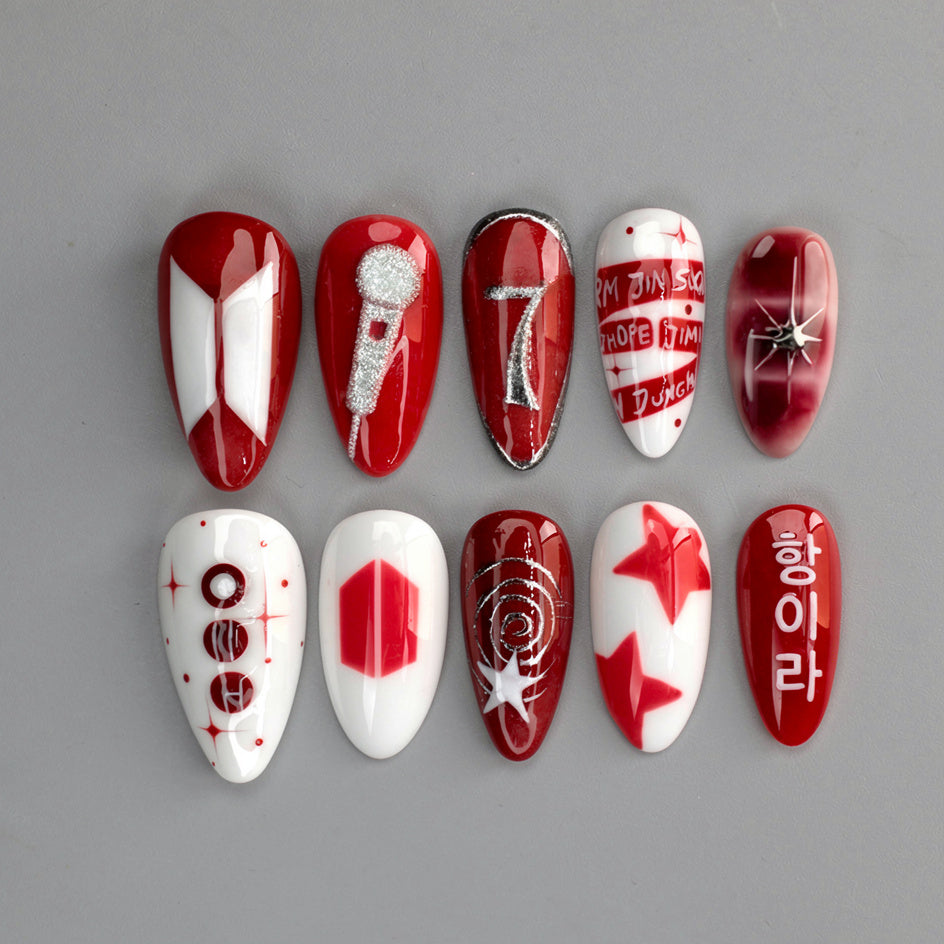 BTS Comback Nails Inspired