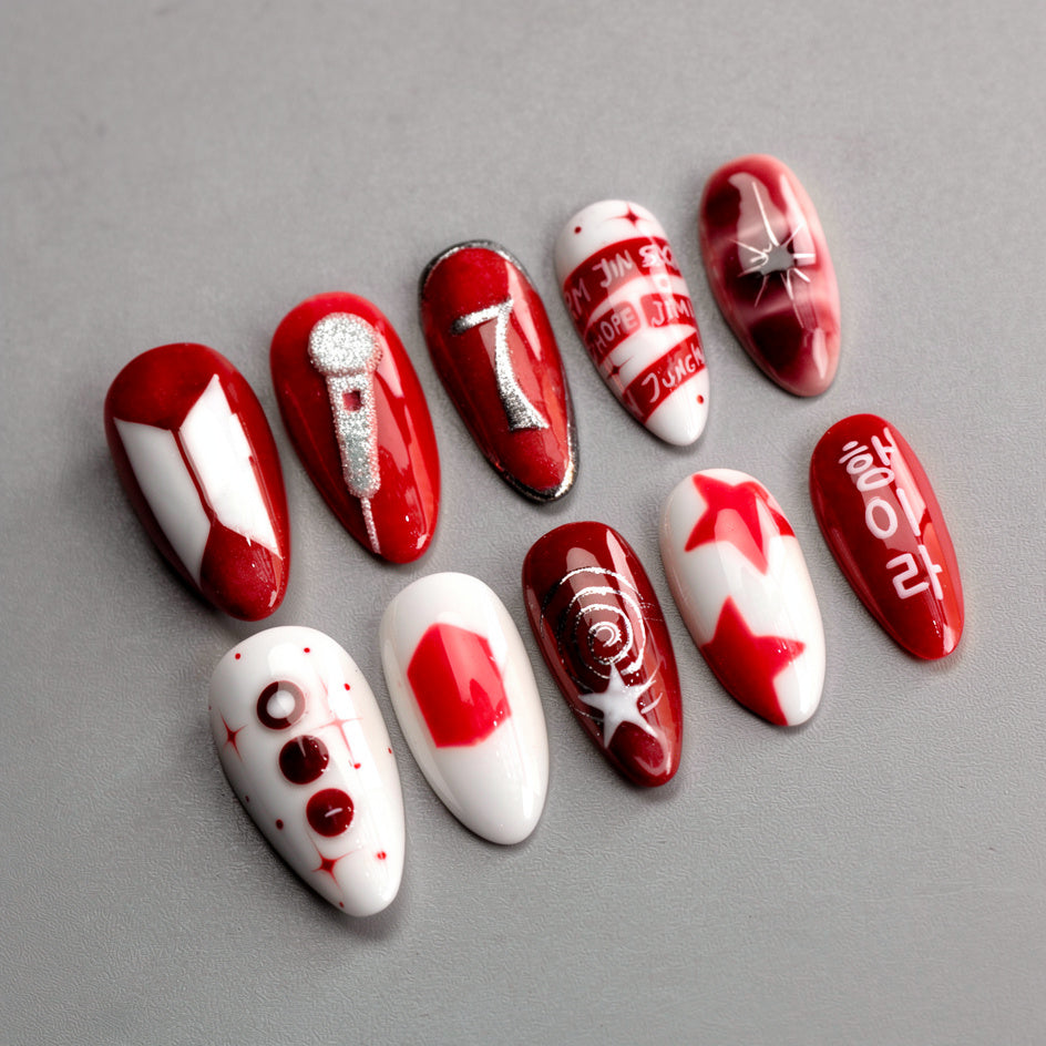 BTS Comback Nails Inspired 2