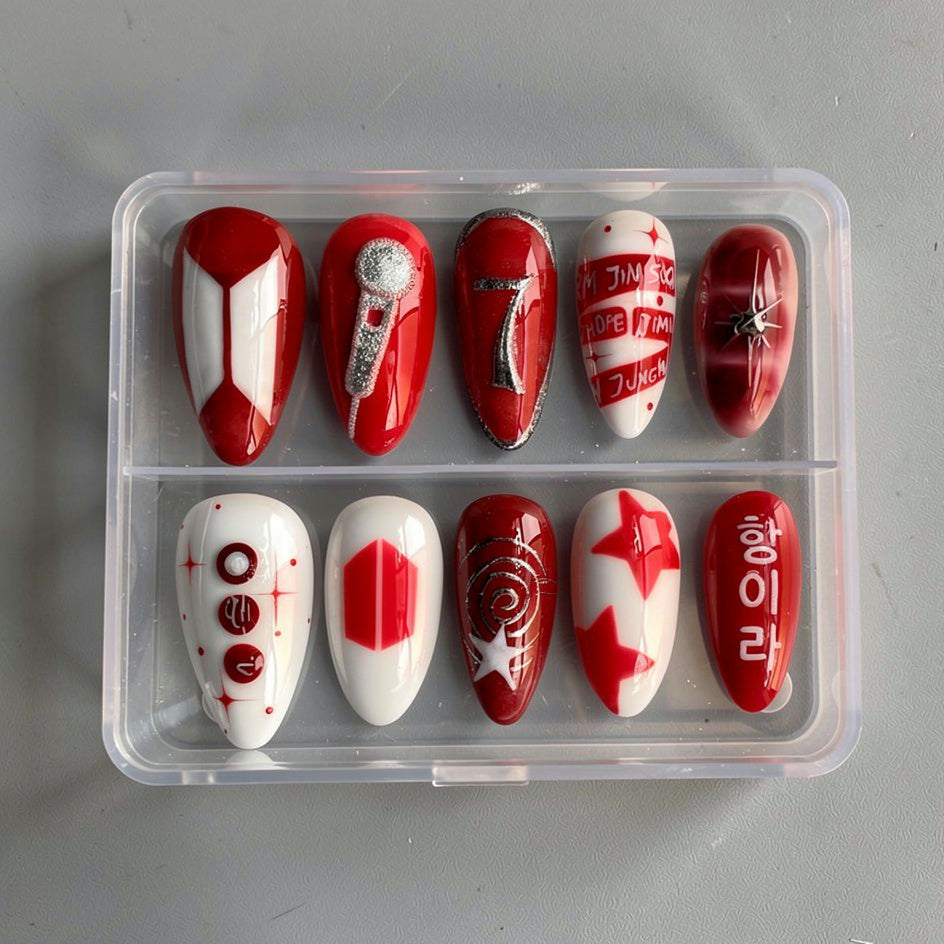 BTS Comback Nails Inspired 3