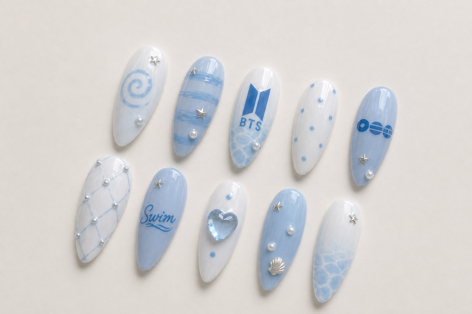 Swim BTS 2026 Arirang Comeback | 3D Custom K-Pop Nails