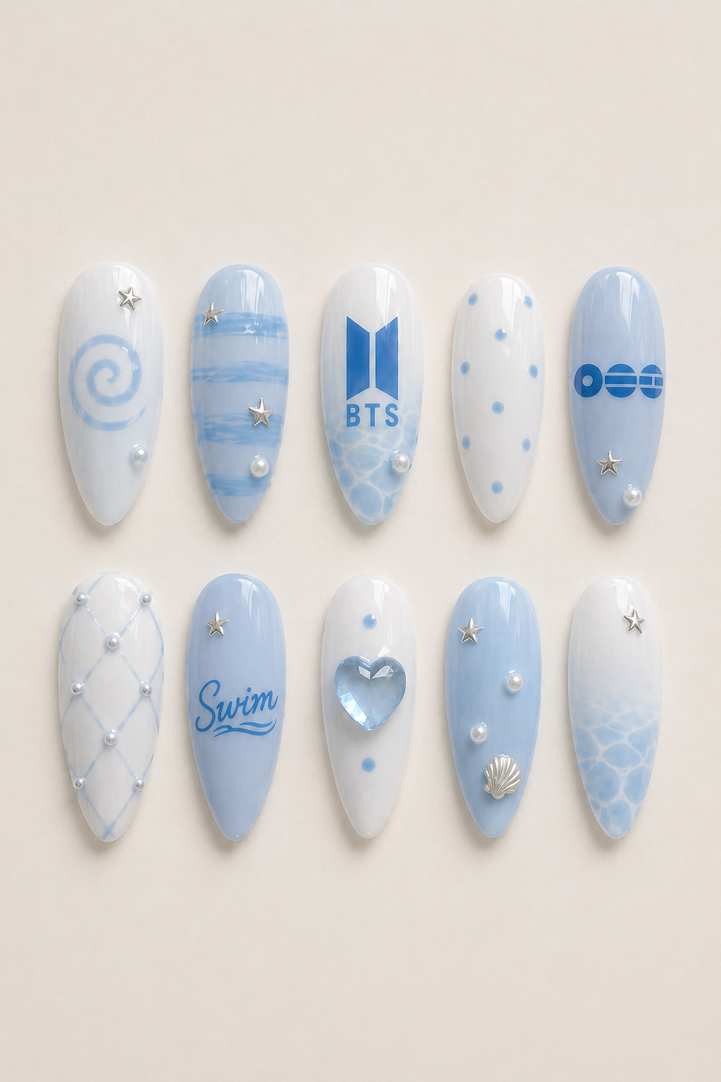 Swim BTS 2026 Arirang Comeback | 3D Custom K-Pop Nails
