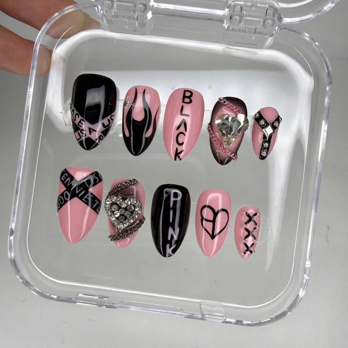 Blackpink World Tour  Press On Nails | Korean Nails | Concert Nails | Handmade Gel Nails
