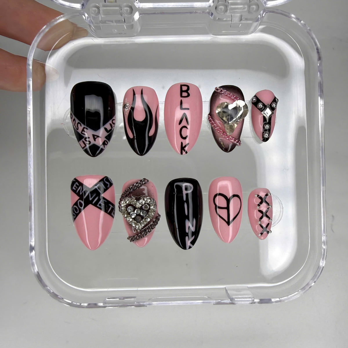 Blackpink World Tour  Press On Nails | Korean Nails | Concert Nails | Handmade Gel Nails