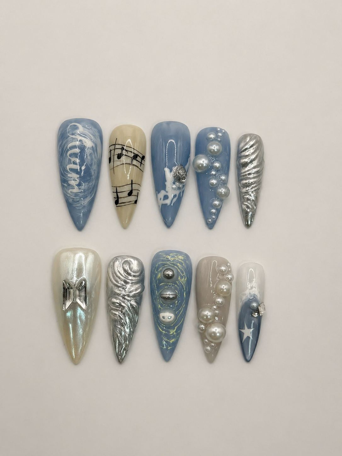 Swim BTS 2026 Arirang Comeback | 3D Pearls, chrome, and music Nails
