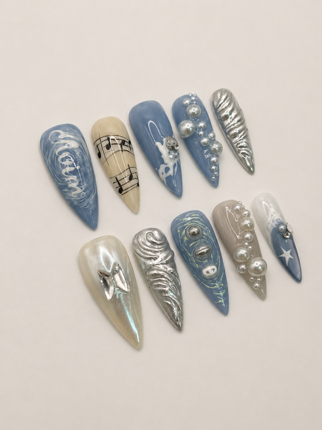 Swim BTS 2026 Arirang Comeback | 3D Pearls, chrome, and music Nails
