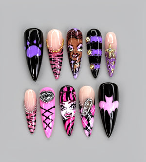 Gothic press on nails